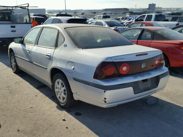 2G1WF52E229181697 - 2002 CHEVROLET IMPALA SILVER photo 3