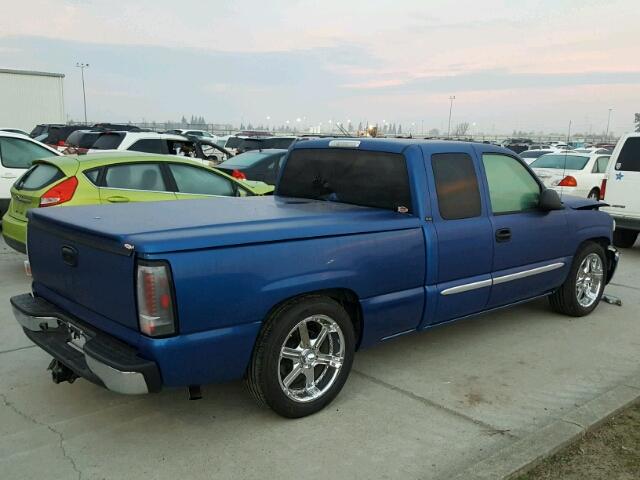 2GTEC19T041143573 - 2004 GMC NEW SIERRA BLUE photo 4