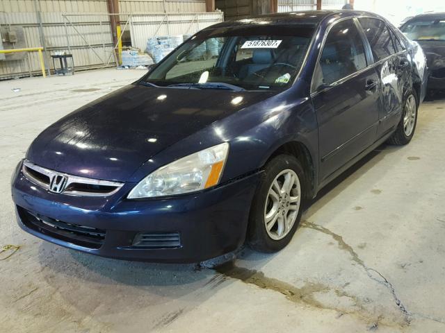 JHMCM568X7C004205 - 2007 HONDA ACCORD EX BLUE photo 2