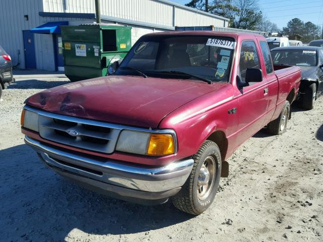 1FTCR14U9TTA21664 - 1996 FORD RANGER SUP RED photo 2