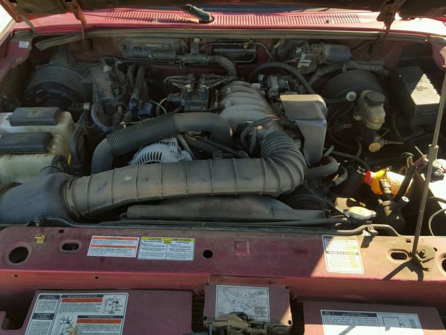 1FTCR14U9TTA21664 - 1996 FORD RANGER SUP RED photo 7