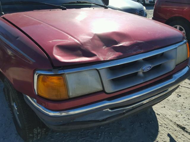 1FTCR14U9TTA21664 - 1996 FORD RANGER SUP RED photo 9