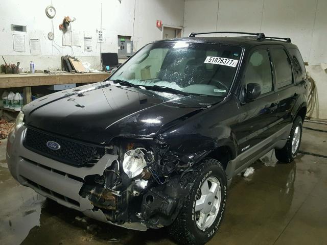 1FMYU02B02KB98068 - 2002 FORD ESCAPE XLS BLACK photo 2