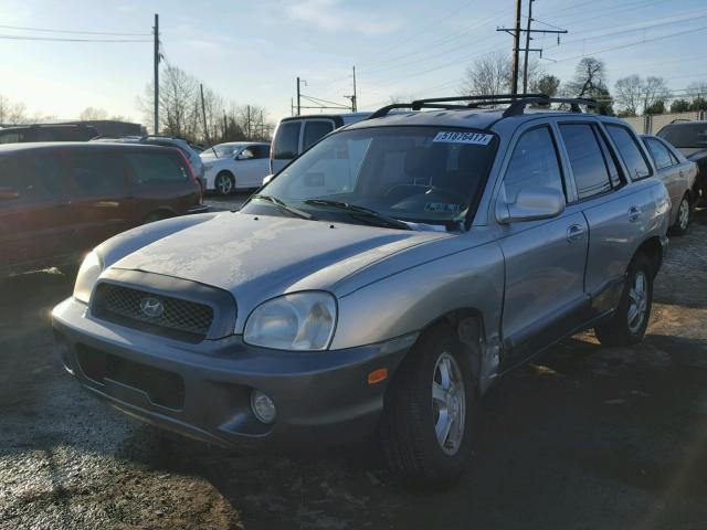 KM8SC73D93U530080 - 2003 HYUNDAI SANTA FE G SILVER photo 2