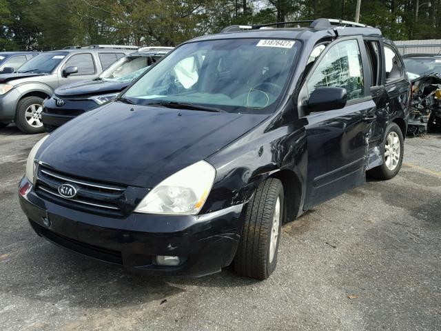 KNDMB233176162983 - 2007 KIA SEDONA EX BLACK photo 2