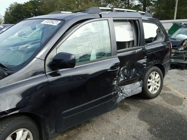 KNDMB233176162983 - 2007 KIA SEDONA EX BLACK photo 9