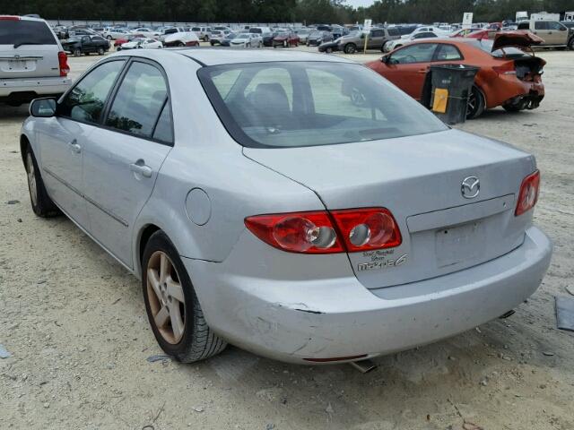 1YVFP80D635M41320 - 2003 MAZDA 6 S SILVER photo 3