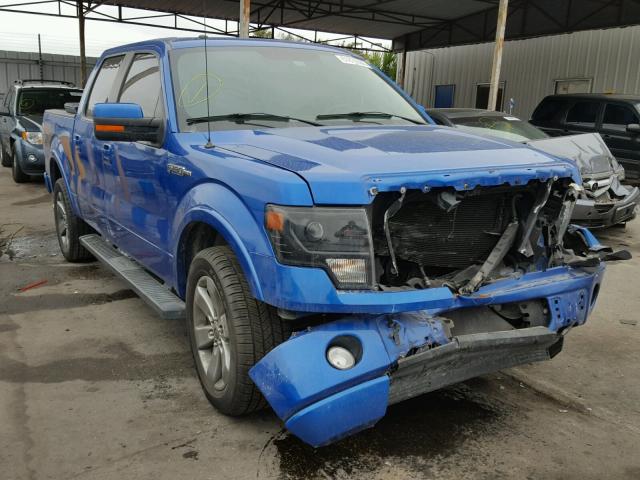 1FTFW1CF0EFA90446 - 2014 FORD F150 SUPER BLUE photo 1