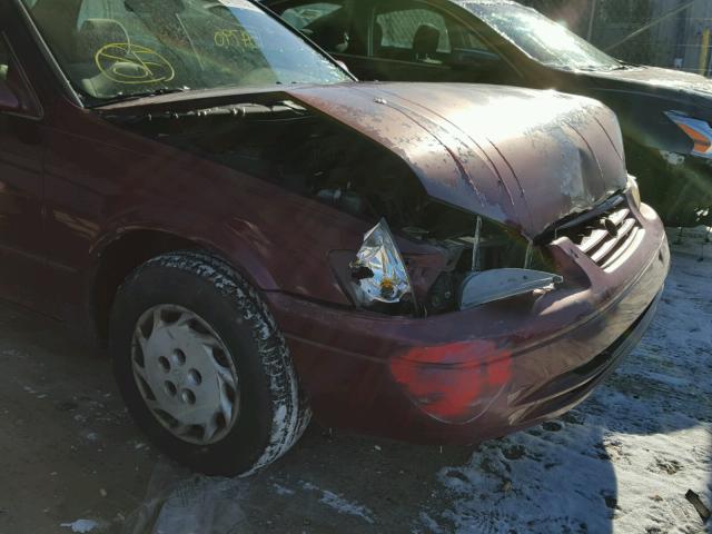 4T1BG22K7VU040781 - 1997 TOYOTA CAMRY CE MAROON photo 9