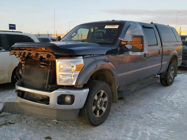 1FT7W2B66DEA10728 - 2013 FORD F250 SUPER GRAY photo 2