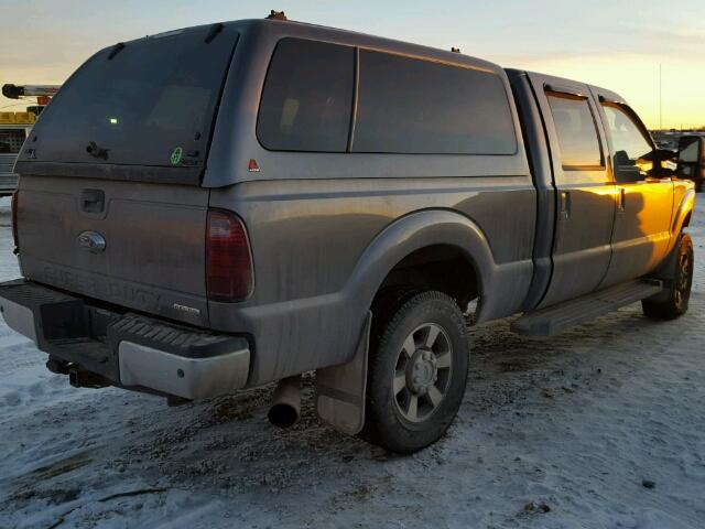 1FT7W2B66DEA10728 - 2013 FORD F250 SUPER GRAY photo 4