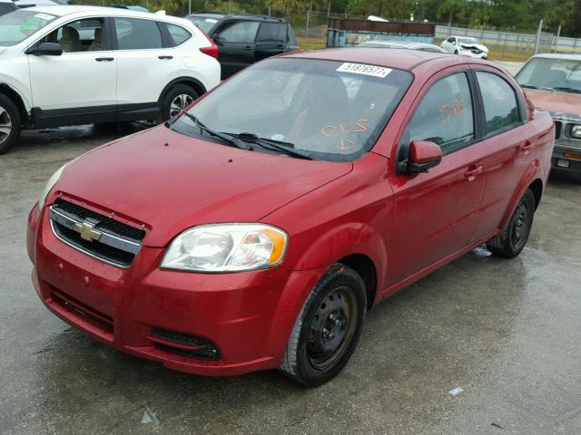 KL1TD5DE1AB089613 - 2010 CHEVROLET AVEO LS 红色 照片 2