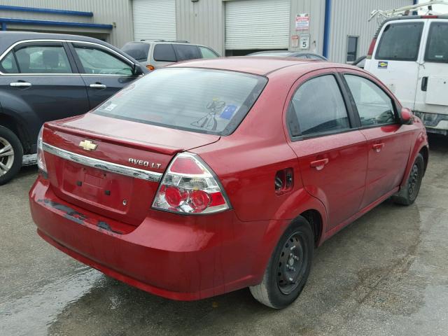 KL1TD5DE1AB089613 - 2010 CHEVROLET AVEO LS 红色 照片 4
