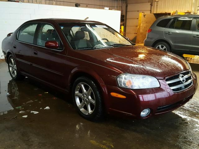 JN1DA31A23T402650 - 2003 NISSAN MAXIMA GLE BURGUNDY photo 1