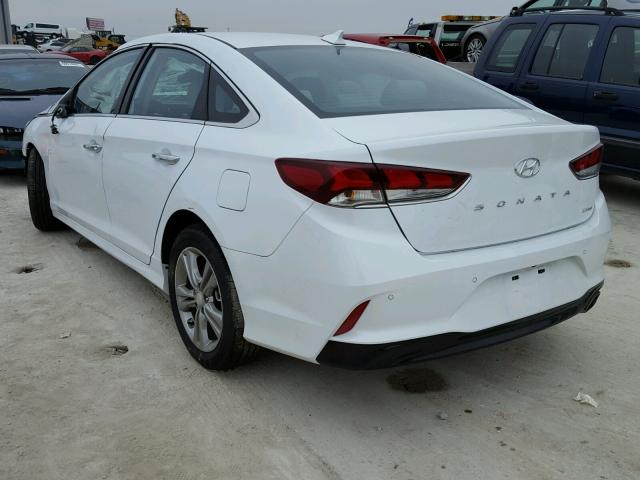 5NPE34AF7JH640105 - 2018 HYUNDAI SONATA SPO WHITE photo 3