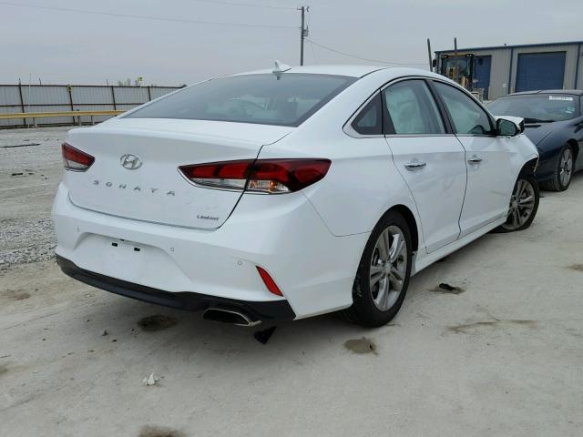 5NPE34AF7JH640105 - 2018 HYUNDAI SONATA SPO WHITE photo 4