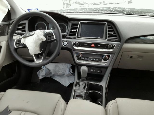 5NPE34AF7JH640105 - 2018 HYUNDAI SONATA SPO WHITE photo 9