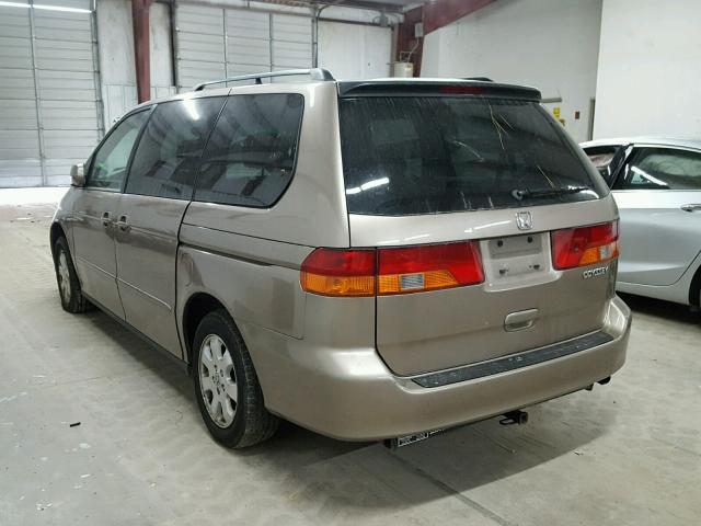 5FNRL18614B031228 - 2004 HONDA ODYSSEY EX TAN photo 3