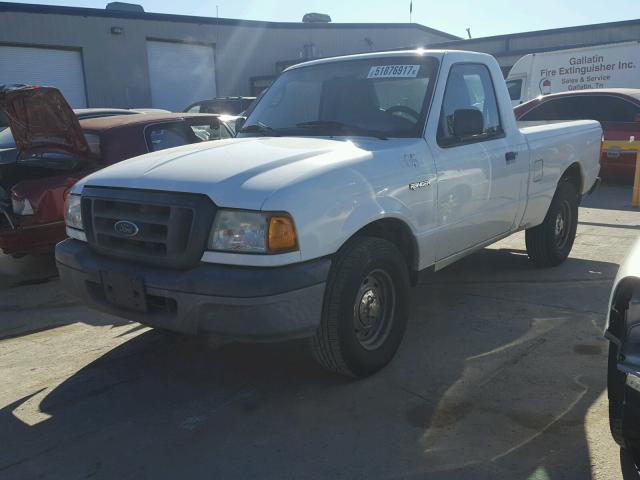 1FTYR10D55PA25346 - 2005 FORD RANGER WHITE photo 2