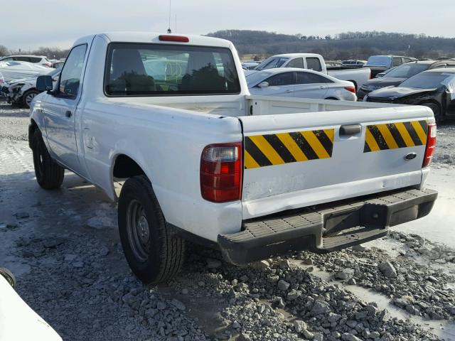 1FTYR10D55PA25346 - 2005 FORD RANGER WHITE photo 3