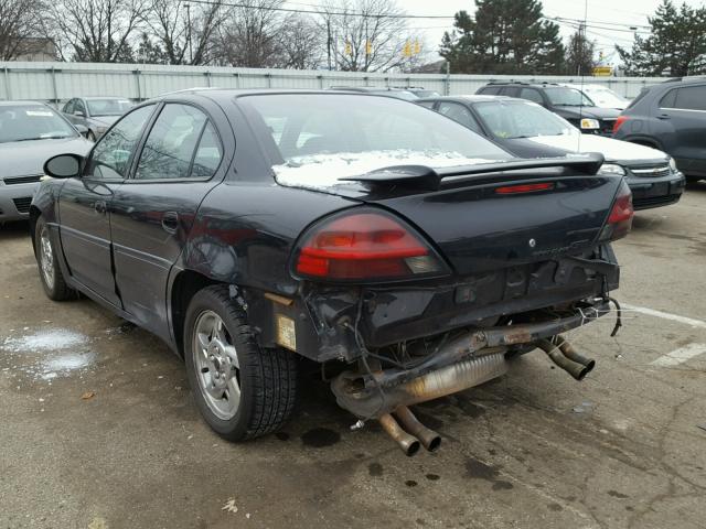 1G2NW52EX4C113621 - 2004 PONTIAC GRAND AM G BLACK photo 3