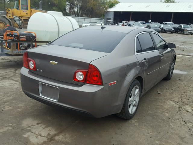 1G1ZB5EBXAF309636 - 2010 CHEVROLET MALIBU LS BROWN photo 4