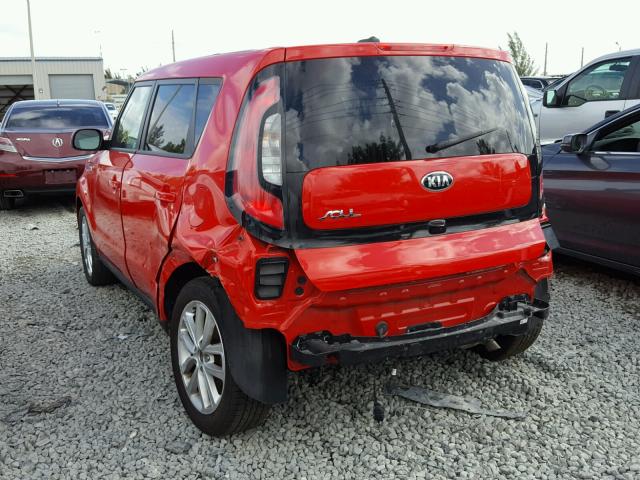 KNDJP3A5XH7425708 - 2017 KIA SOUL + RED photo 3