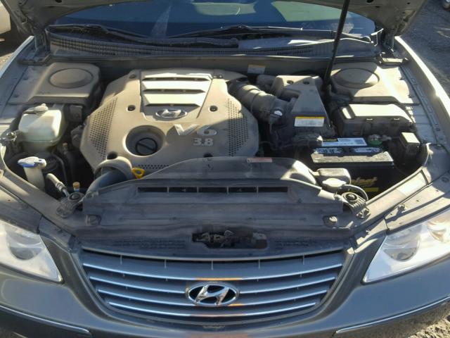 KMHFC46F97A152640 - 2007 HYUNDAI AZERA SE GREEN photo 7