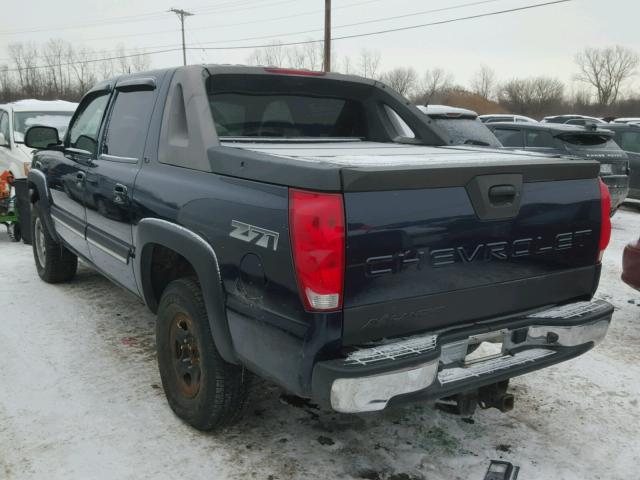 3GNEK12Z55G287668 - 2005 CHEVROLET AVALANCHE BLUE photo 3