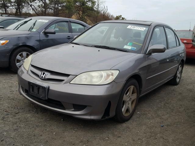 2HGES26774H507741 - 2004 HONDA CIVIC EX GRAY photo 2