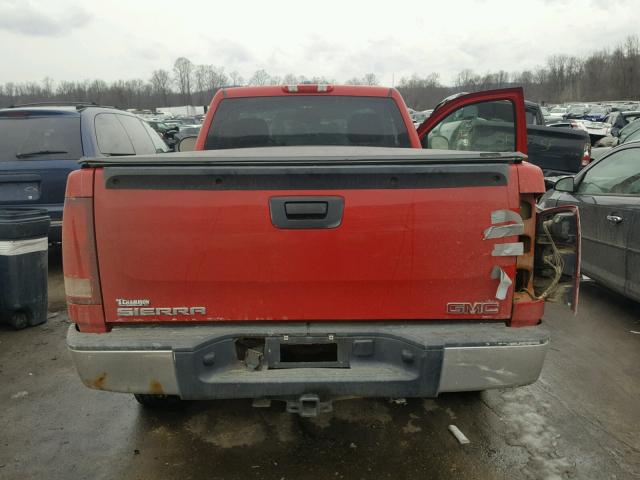 1GTEC14C17Z575656 - 2007 GMC NEW SIERRA RED photo 6