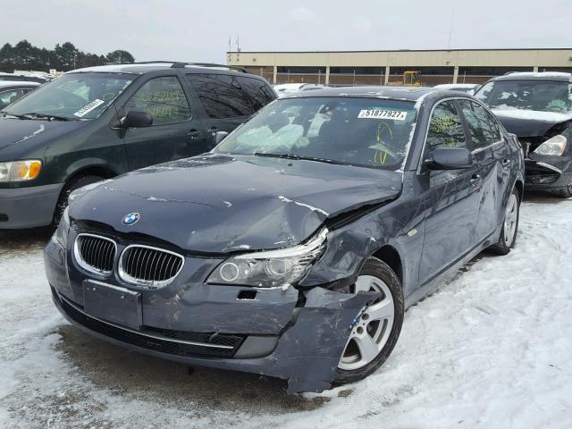 WBANV93538CZ69639 - 2008 BMW 535 XI GRAY photo 2