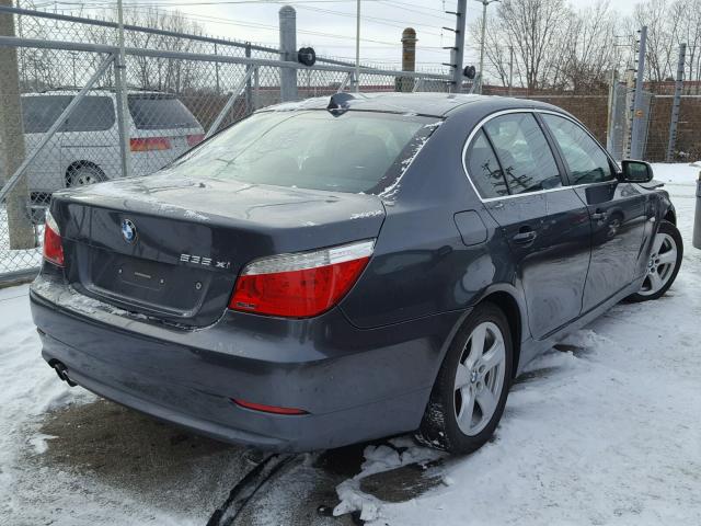 WBANV93538CZ69639 - 2008 BMW 535 XI GRAY photo 4