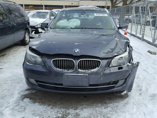 WBANV93538CZ69639 - 2008 BMW 535 XI GRAY photo 9