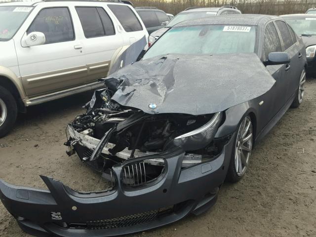 WBANW53598CT54731 - 2008 BMW 550 I GRAY photo 2