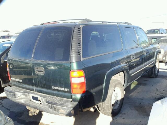 3GNEC16T51G145589 - 2001 CHEVROLET SUBURBAN C GREEN photo 4