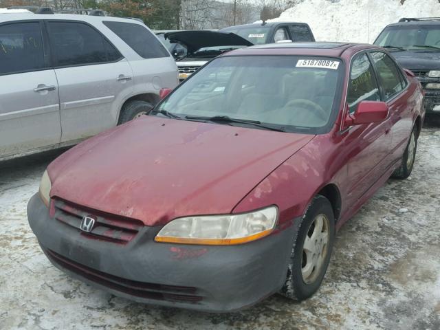 1HGCG66832A070776 - 2002 HONDA ACCORD EX RED photo 2