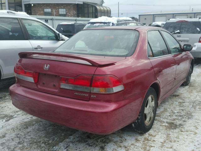 1HGCG66832A070776 - 2002 HONDA ACCORD EX RED photo 4