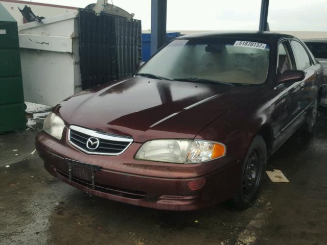 1YVGF22D0Y5130121 - 2000 MAZDA 626 ES BURGUNDY photo 2