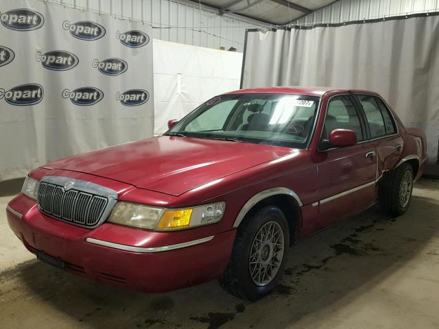 2MEFM75W6WX628304 - 1998 MERCURY GRAND MARQ BURGUNDY photo 2