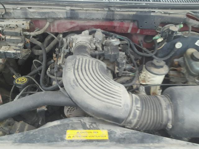 1FTDF17W2VLB88493 - 1997 FORD F150 BURGUNDY photo 7