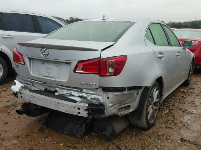 JTHBF5C21D5189945 - 2013 LEXUS IS 250 SILVER photo 4