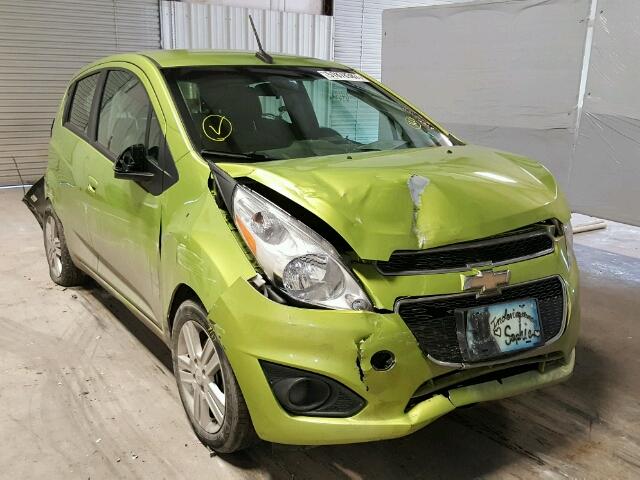 KL8CD6S90EC406486 - 2014 CHEVROLET SPARK 1LT Зеленый фото 1