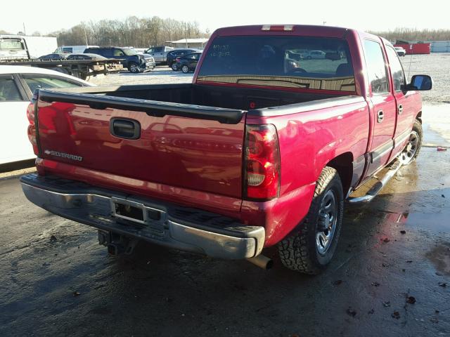 2GCEC13V261320217 - 2006 CHEVROLET SILVERADO RED photo 4