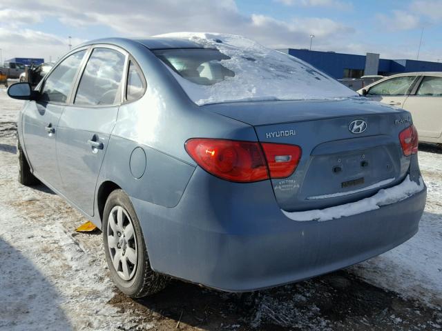 KMHDU46D67U241776 - 2007 HYUNDAI ELANTRA GL BLUE photo 3