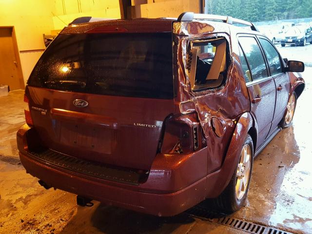 1FMDK06136GA08598 - 2006 FORD FREESTYLE BURGUNDY photo 4