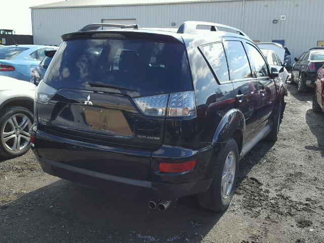 JA4JT3AX6BU609656 - 2011 MITSUBISHI OUTLANDER BLACK photo 4