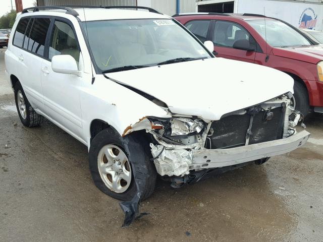 JTEHD21A840029371 - 2004 TOYOTA HIGHLANDER WHITE photo 1