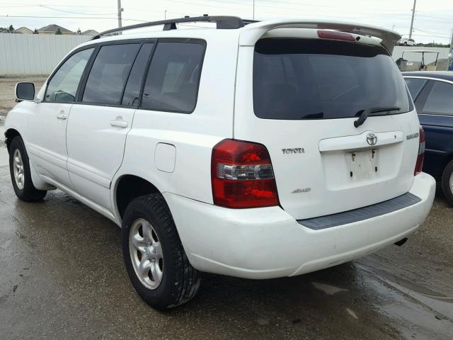 JTEHD21A840029371 - 2004 TOYOTA HIGHLANDER WHITE photo 3