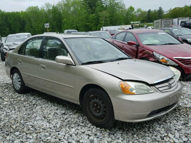 1HGES26721L051713 - 2001 HONDA CIVIC EX 金色 照片 1